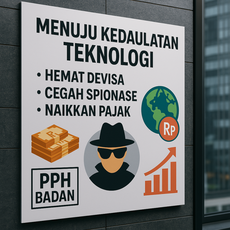 Menuju Kedaulatan Teknologi: Hemat Devisa, Cegah Spionase, Naikkan PPh Badan | ILCW